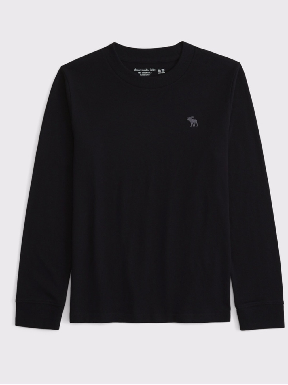 Abercrombie Kids essential long-sleeve icon crew tee 17/18